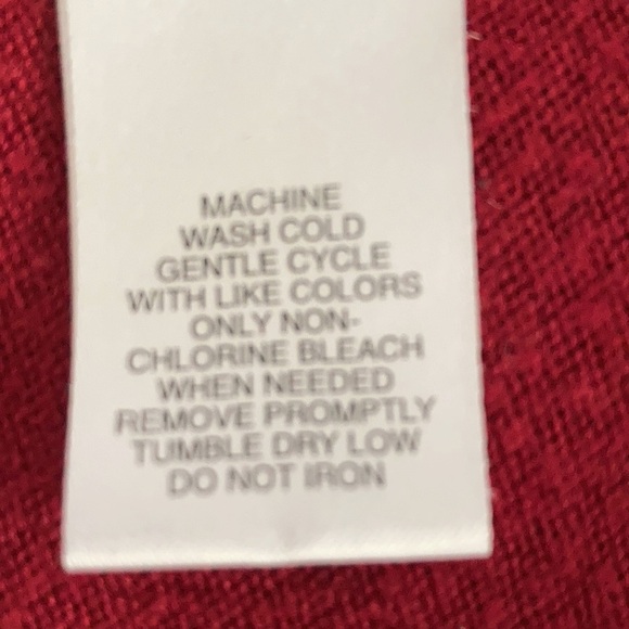 Red turtle neck sweater size XL Luxe 360 - Picture 5 of 5